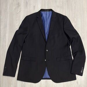 🔥BUNDLESALE 44L Modern Black Sport Coat Alberto Cardinali suit jacket